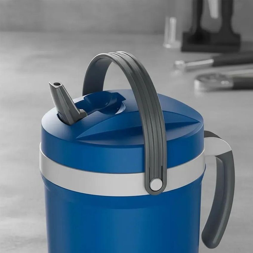 Garrafa Térmica Termolar Flip Top 2,5 Litros Azul - imagem 3