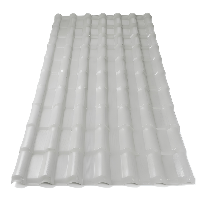 Telha PVC Plan Colonial Muke Tools Cinza 241x88cm 6 Ondas 15mm - imagem 3