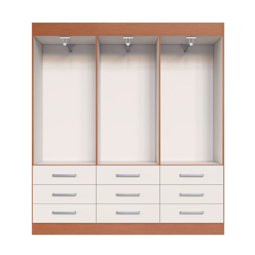 Guarda Roupa Casal 6 Portas 9 Gavetas Milão Damulti - imagem 3