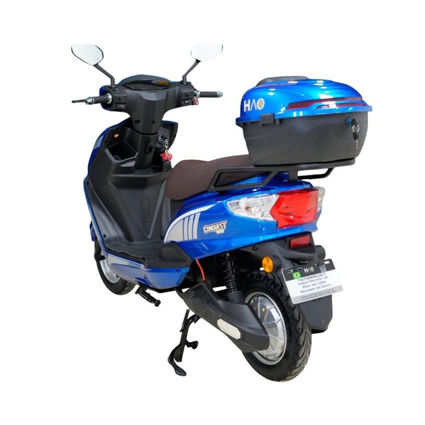 Bicicleta Elétrica Hao Conquest Van 1000w 32km/h - Capacidade 200kg, Azul Bivolt - imagem 3