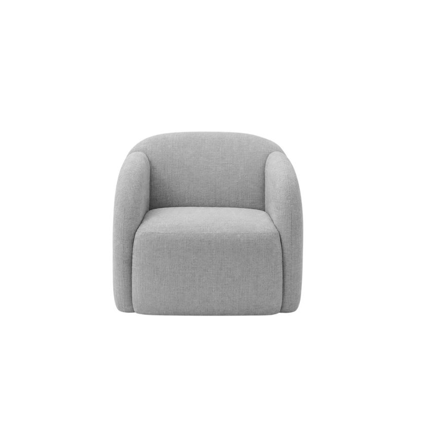 Poltrona 80cm Linho Giratória Luna Ferguile - imagem 3