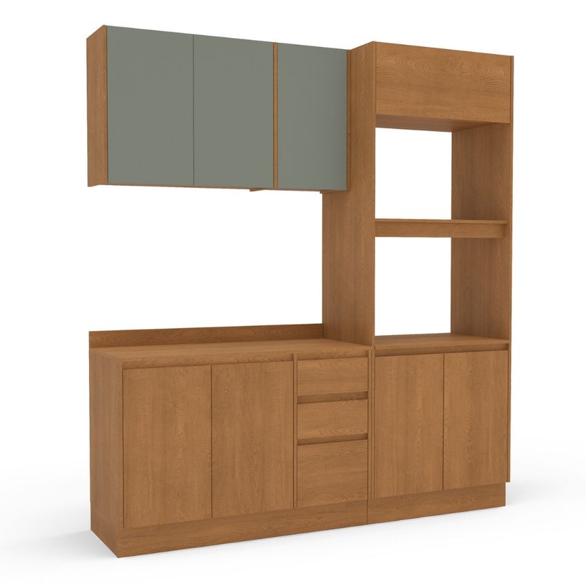 Cozinha Modulada 3 Peças Com Tampo Olivia Mobikasa - imagem 5