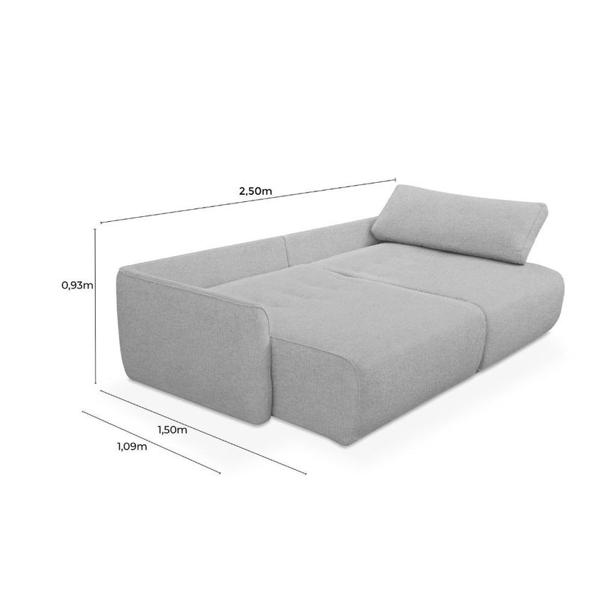 Sofá Cama 250cm Linho Cayman Ferguile - imagem 3