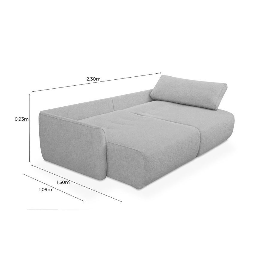 Sofá Cama 230cm Linho Cayman Ferguile - imagem 3