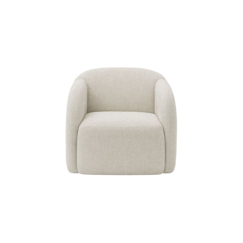 Poltrona 80cm Linho Giratória Luna Ferguile - imagem 3