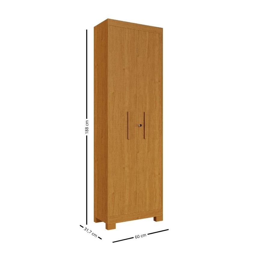 Armário Multiuso 2 Portas Com Chave MDF Iris Plus ACP Móveis - imagem 4