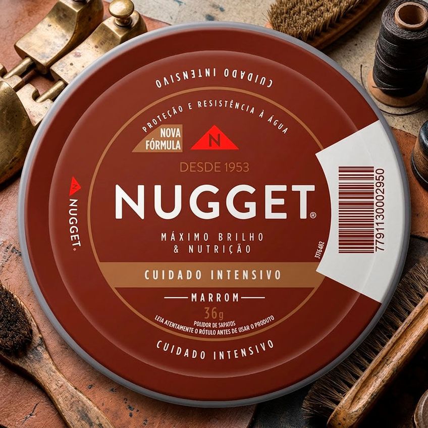 Nugget Graxa Em Pasta Cuidado Instantâneo Marrom Lata 36g Nugget - imagem 3
