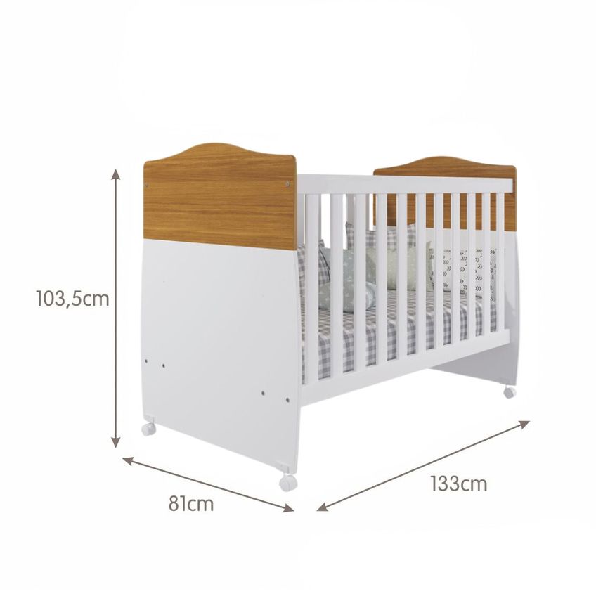 Berço Mini Cama Americano Em MDF Conforto Permobili - imagem 3