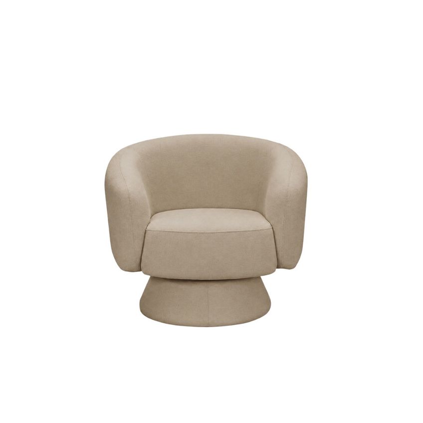 Poltrona 86cm Linho Giratória Olden Ferguile - imagem 2