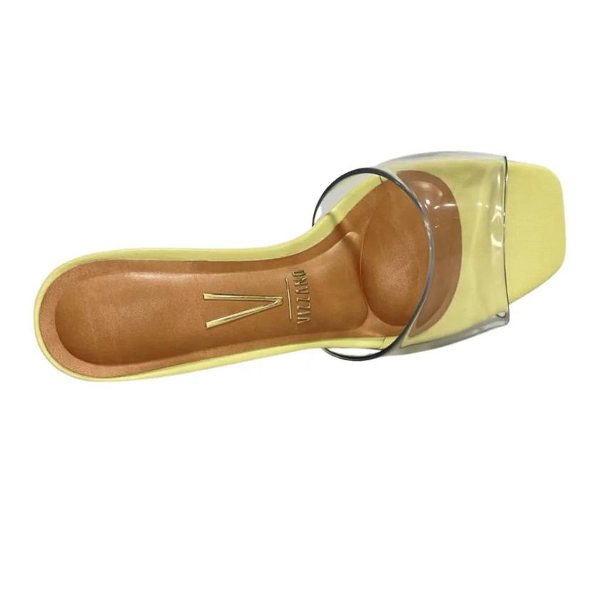 Tamanco Vizzano Salto Cristal Ref 6430.327.23400 Amarelo 39 - imagem 3