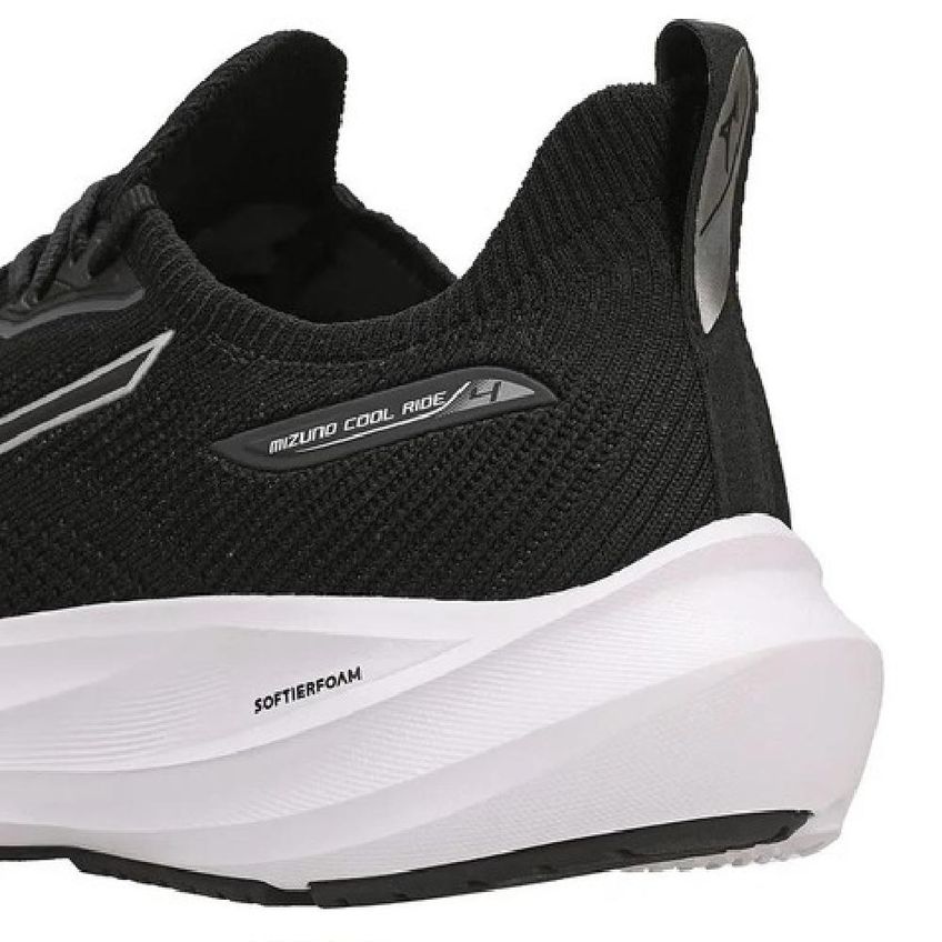 Tênis Mizuno Cool Ride 4 Preto/Branco 38 - imagem 4