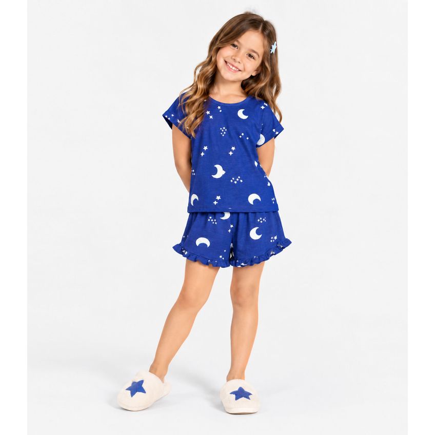 Pijama Infantil Feminino Estampado Select Azul 4 - imagem 3