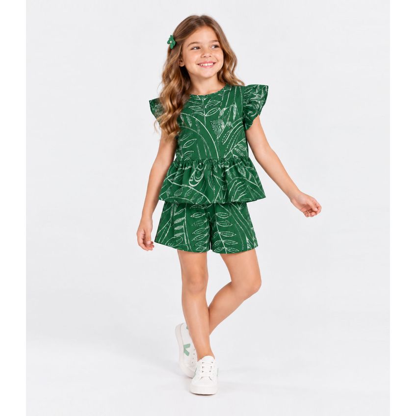 Conjunto Infantil Estampado Select Verde 4 - imagem 3