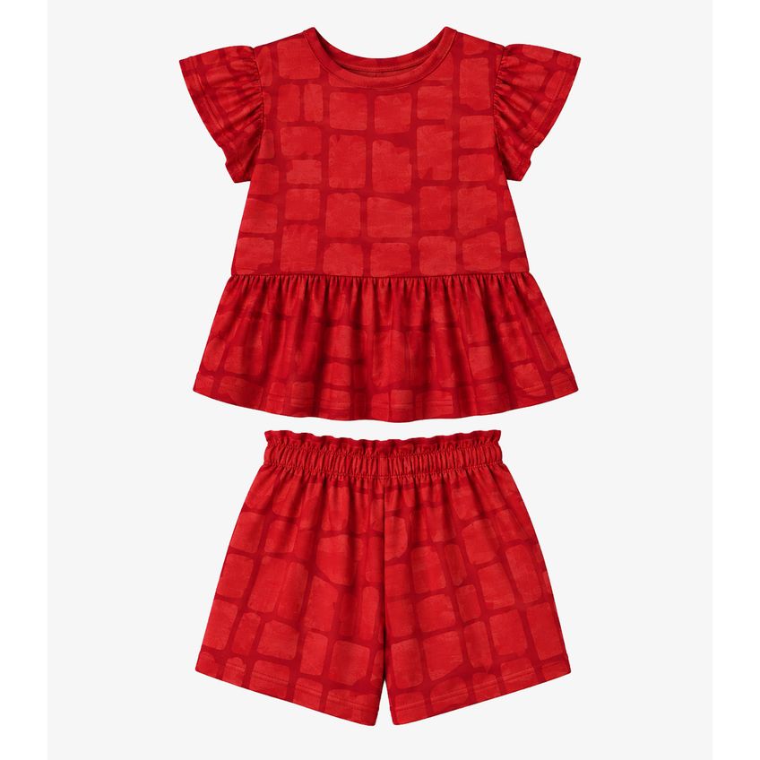 Conjunto Infantil Estampado Select Vermelho 4 - imagem 4