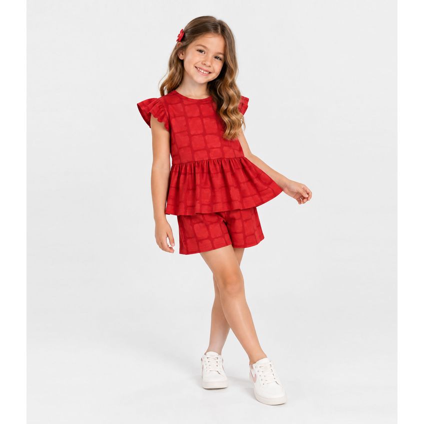 Conjunto Infantil Estampado Select Vermelho 10 - imagem 3