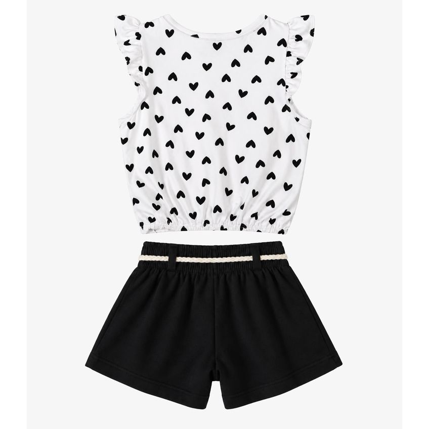 Conjunto Infantil Feminino Estampado Select Bege 8 - imagem 5