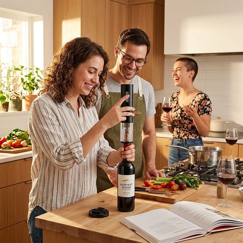 Abridor De Vinho Elétrico Portátil Para Abertura Sem Esforço - imagem 2