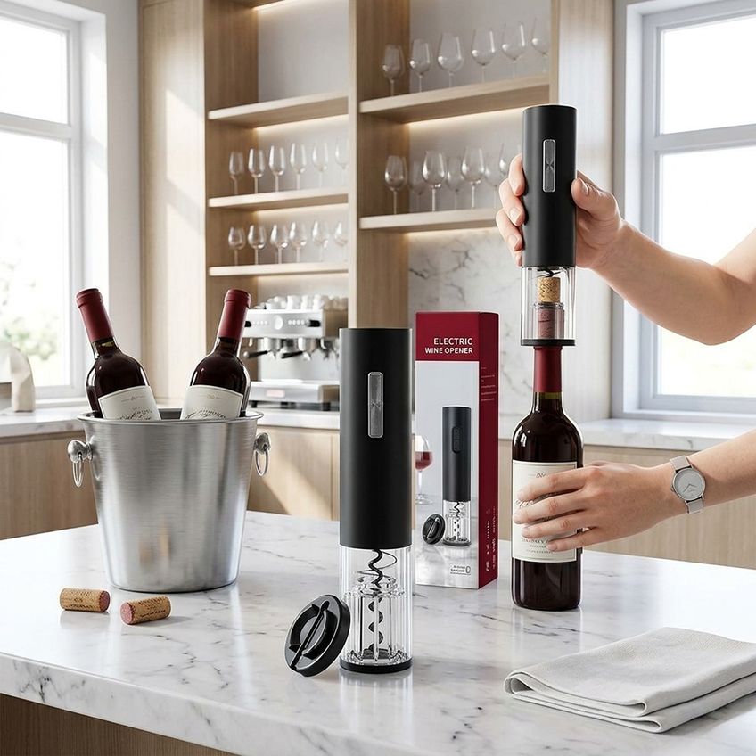 Abridor De Vinho Elétrico Portátil Para Abertura Sem Esforço - imagem 5