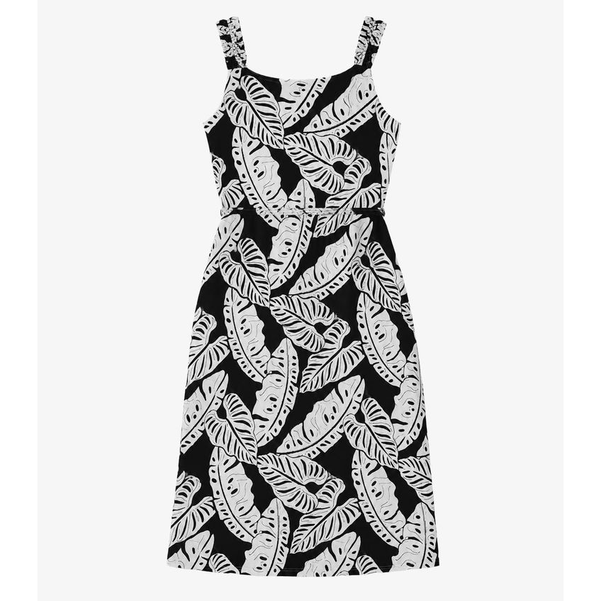 Vestido Midi Viscose Select Preto G - imagem 5