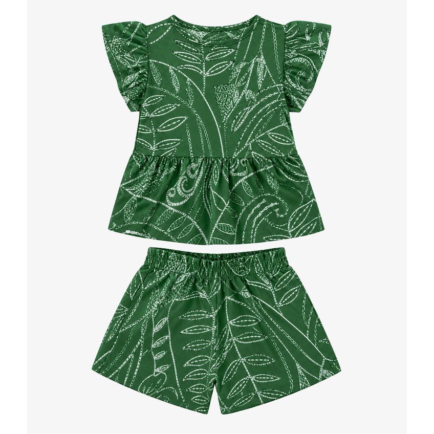 Conjunto Infantil Estampado Select Verde 6 - imagem 4