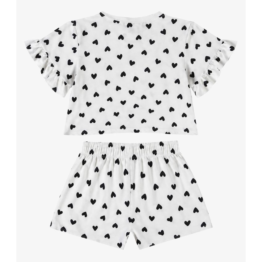 Conjunto Infantil Feminino Estampado Select Branco 10 - imagem 5