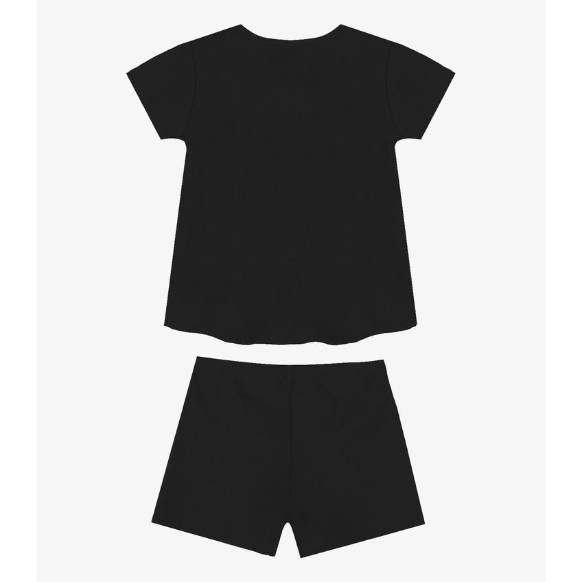 Conjunto Feminino Infantil Regata E Short Select Preto 1 - imagem 5