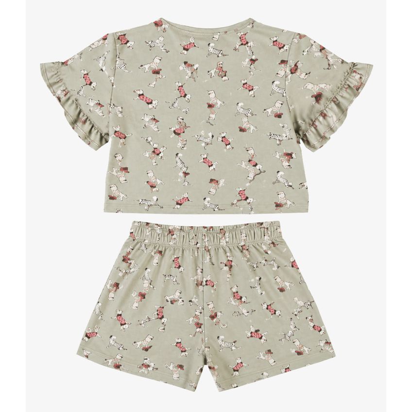 Conjunto Infantil Feminino Estampado Select Verde 6 - imagem 5