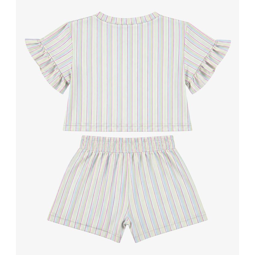 Conjunto Infantil Feminino Estampado Select Bege 10 - imagem 5