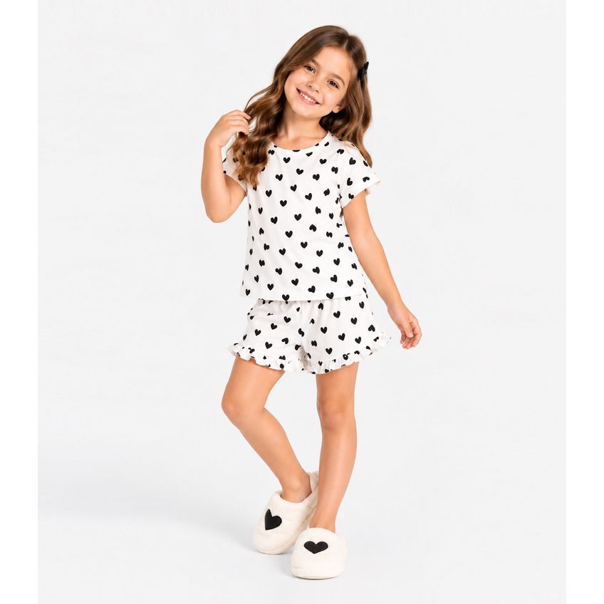 Pijama Infantil Feminino Estampado Select Bege 10 - imagem 3