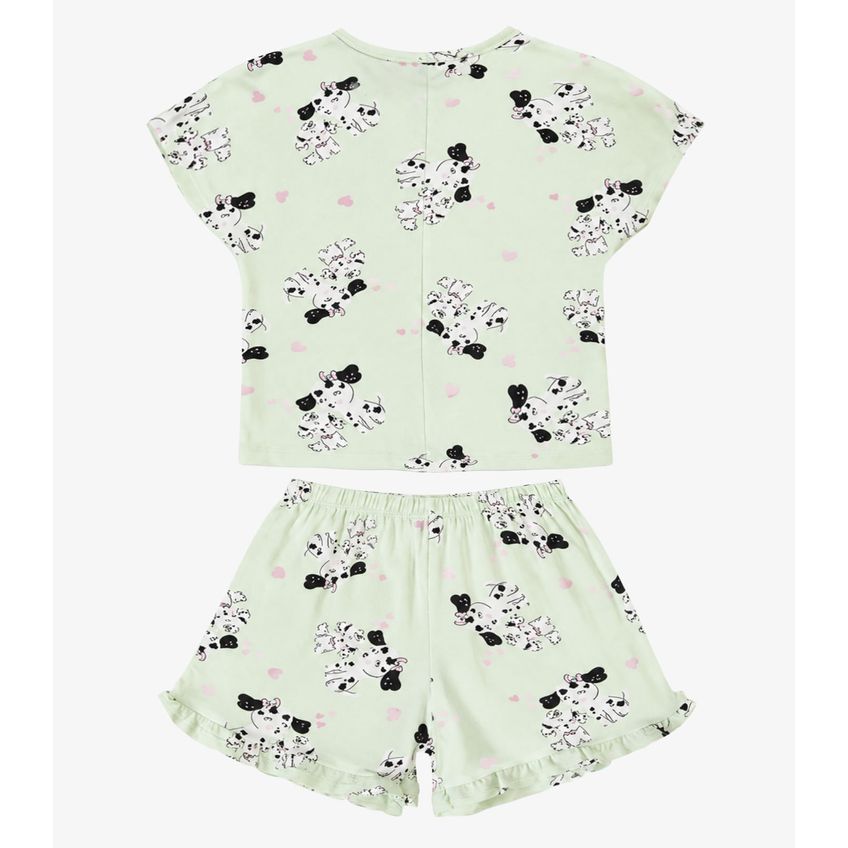 Pijama Infantil Feminino Estampado Select Verde 10 - imagem 5