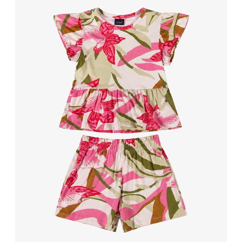 Conjunto Infantil Estampado Select Rosa 8 - imagem 4