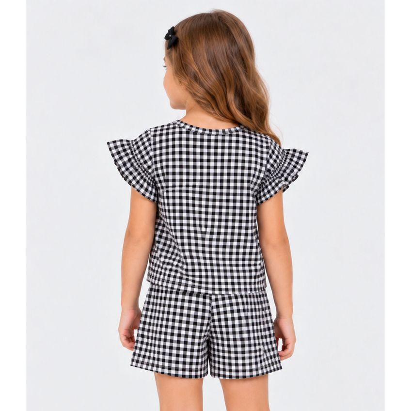 Conjunto Infantil Feminino Estampado Select Preto 6 - imagem 2