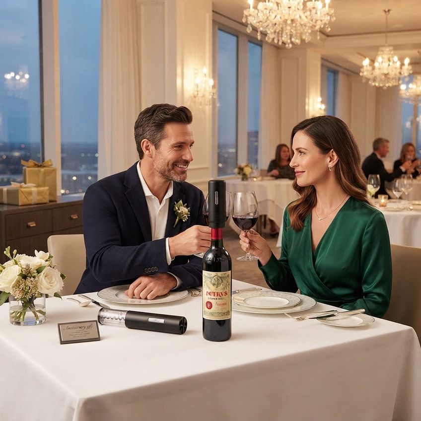Kit Sommelier Abridor De Vinho Automático Aerador Cortador - imagem 3