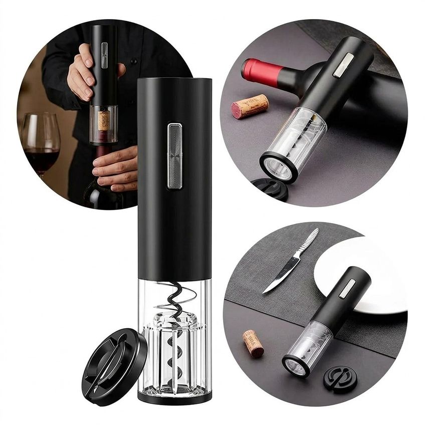 Saca-rolhas Profissional Automático Para Vinho Corta-lacre - imagem 4