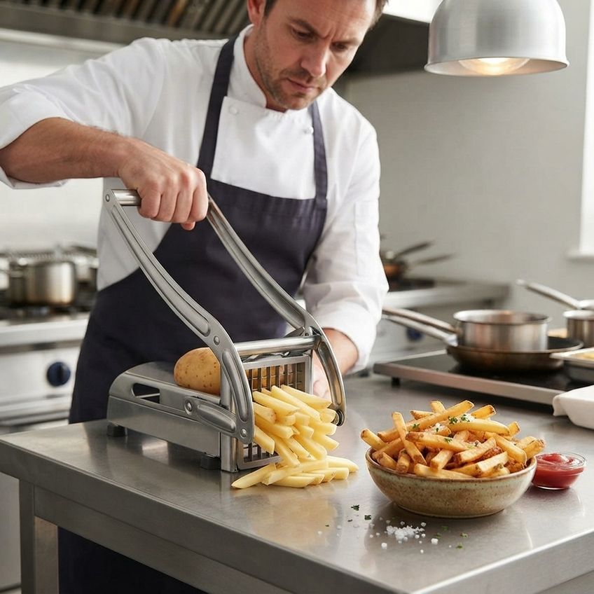 Cortador Profissional De Batata Palito Manual Aço Inox 304 - imagem 3