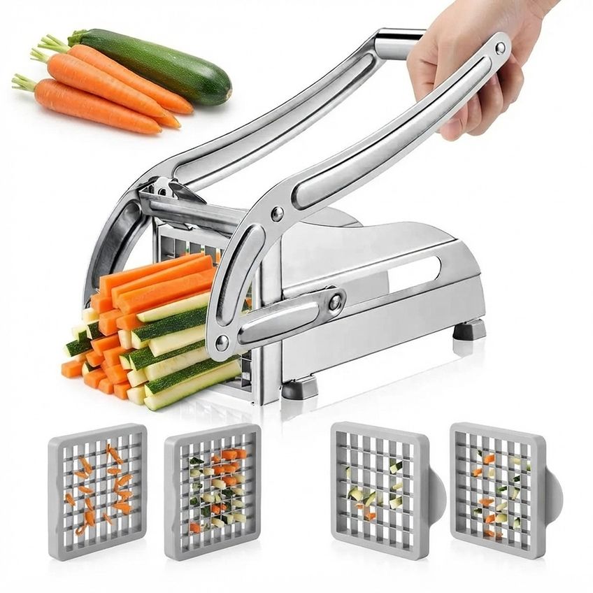 Super Cortador Batata Frita Palito Inox 304 Manual 2 Grades - imagem 5