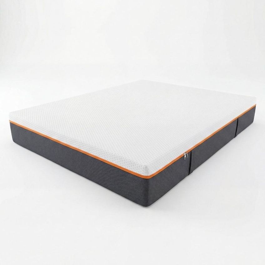 Colchão Casal À Vácuo Espuma D28 138x22cm Snap Magic Yescasa Branco/laranja - imagem 3