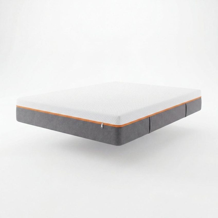 Colchão Queen À Vácuo Espuma D28 158x17cm Snap Magic Yescasa Branco/laranja - imagem 3