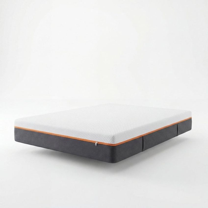 Colchão Casal À Vácuo Espuma D28 138x17cm Snap Magic Yescasa Branco/Laranja - imagem 3
