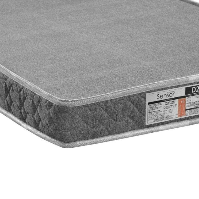 Colchão Solteiro D-20 Liso 78x12x188 Colchões Sensor Cinza Cinza - imagem 2