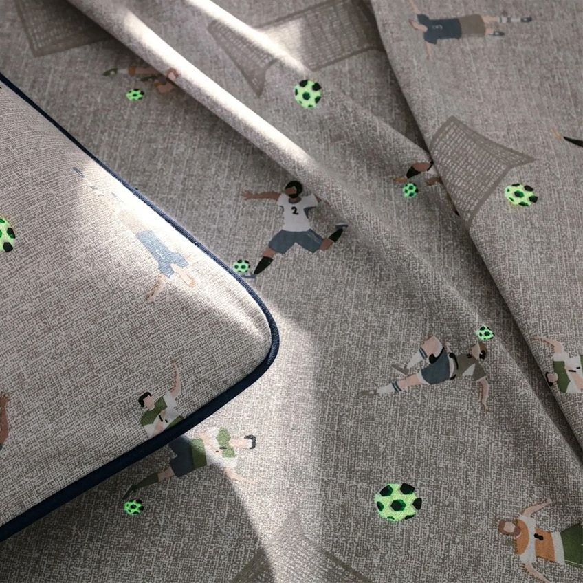 Jogo De Cama Solteiro 3 Pçs Mundo Kids Malha 100% Algodão Altenburg Mini Gol - imagem 4
