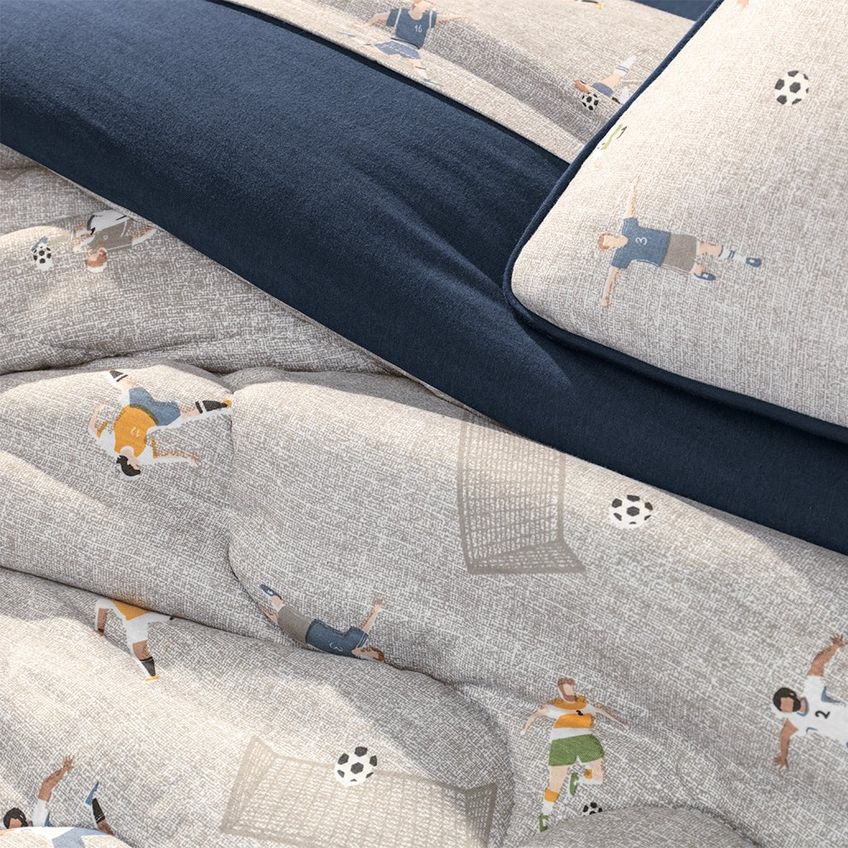 Edredom Casal Mundo Kids Malha 210x240cm 100% Algodão Altenburg Mini Gol - imagem 3