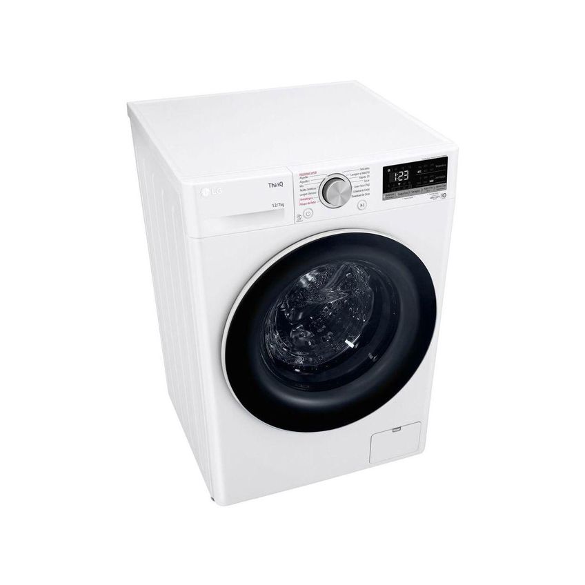 Lava E Seca Lg Smart Vc4 12kg Branca Com Inteligência Artificial Aidd Cv5012wc4 220v - imagem 5