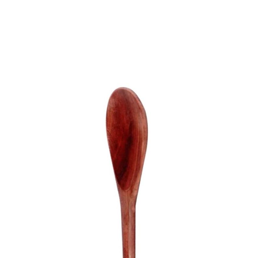 Kit 10 Peças Colher De Pau Madeira Modelo Média 38 Cm - imagem 2