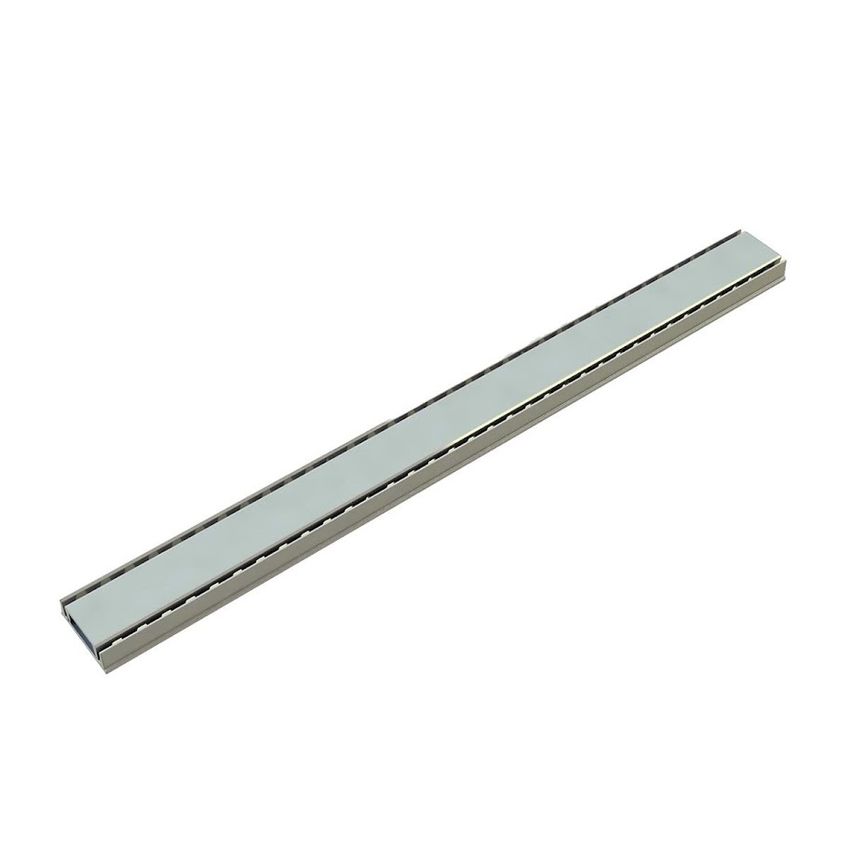 Kit 10 Grelha Linear Invisível Com Caixilho Bege 100x8cm - imagem 3