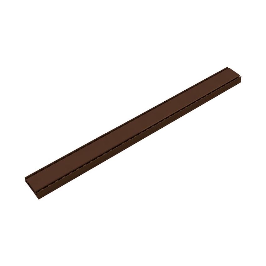Kit 2 Grelha Linear Invisível Com Caixilho Marrom 100x8cm - imagem 3