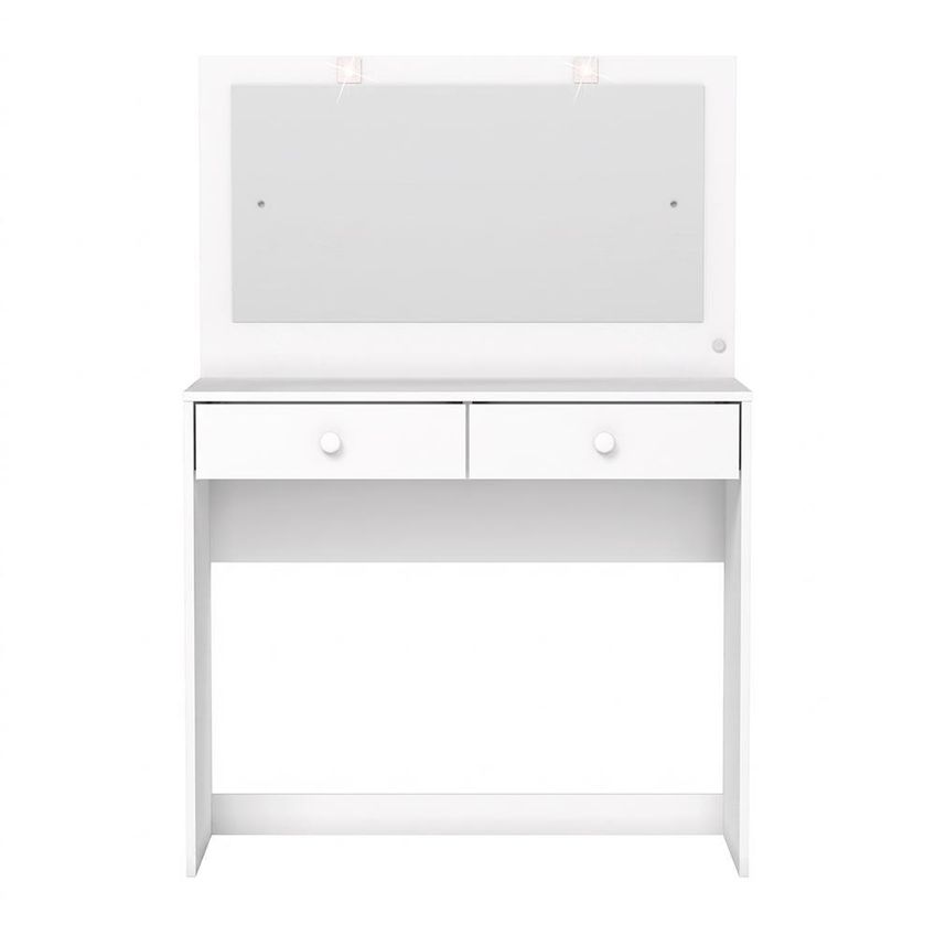 Penteadeira Camarim Daila Com 2 Gavetas Branco - Móveis Henn - imagem 3