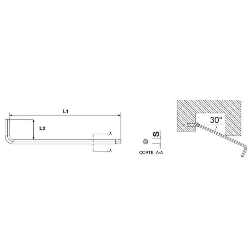 Chave Torx Em L T-27 ST84908L SATA - imagem 4
