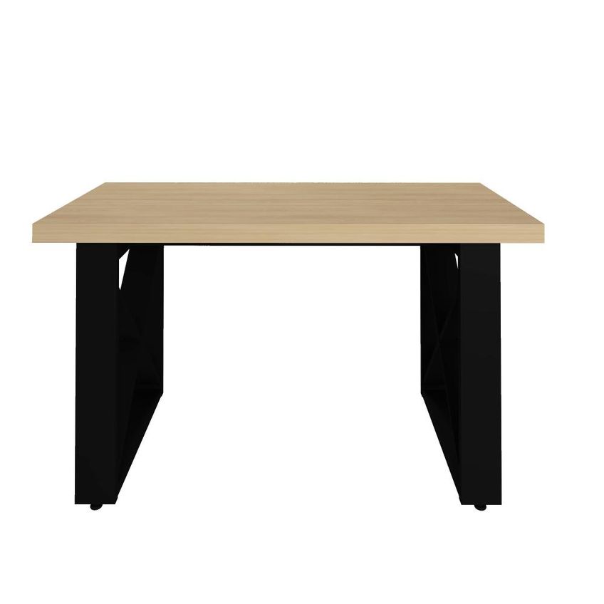Escrivaninha Estilo Industrial Tampo Tamburato Tokyo Carvalho/preto Artany - imagem 4
