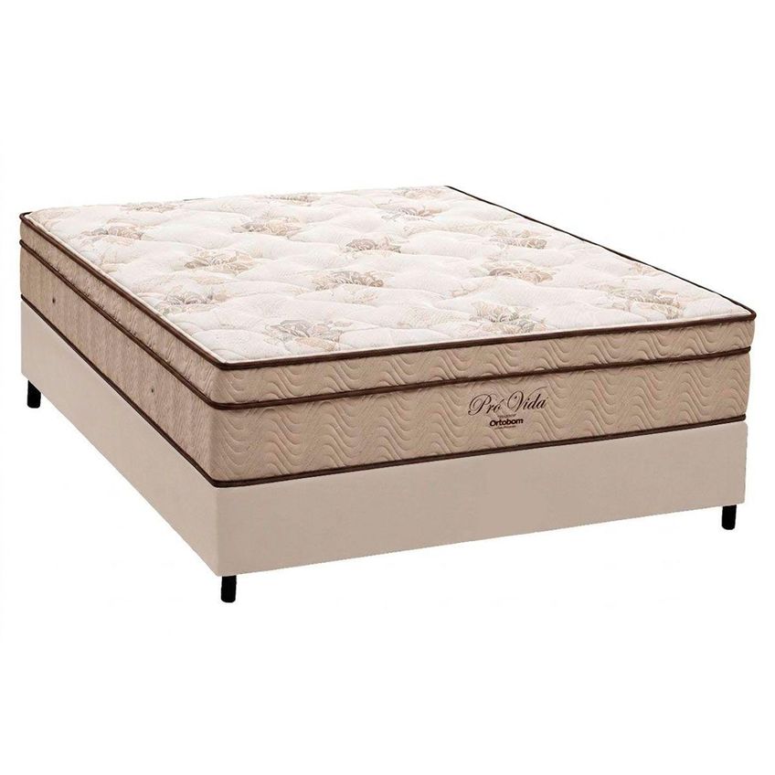 Cama Box CRC King Colchão Molas Ensacadas Pró Vida Ortobom - imagem 2